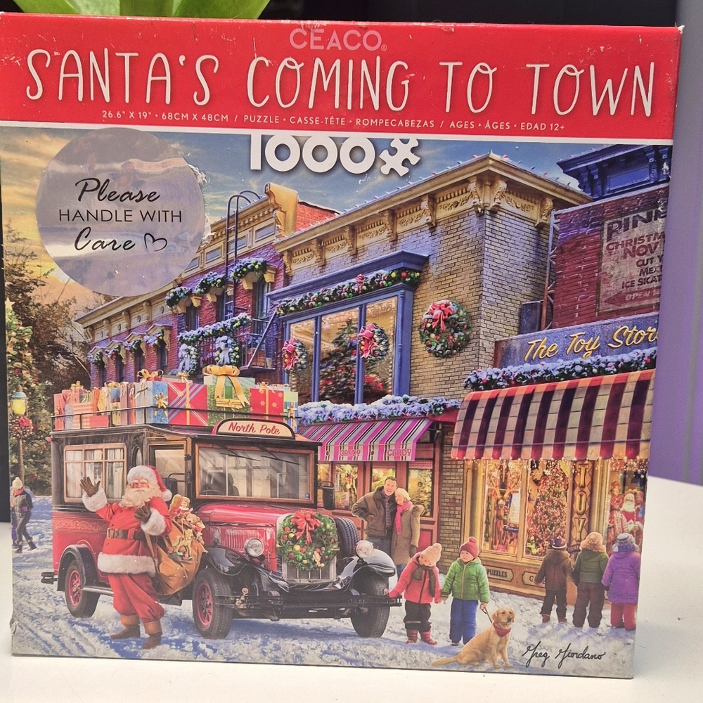 2 for $15 ⭐️ Santa's Coming to Town 1000 pc Puzzle